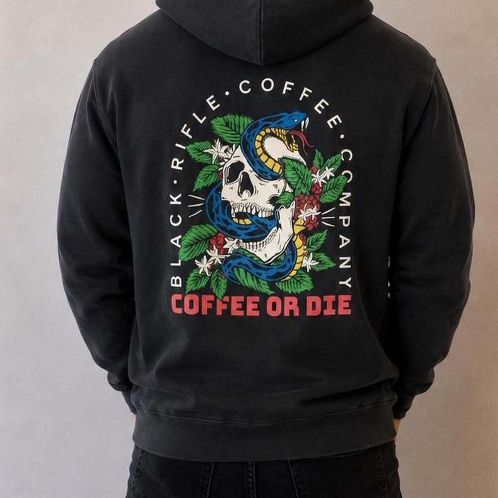 Black Rifle Coffee Company Coffee Or Die Skull Snake Hoodie